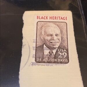 Black Heritage Stamp Dr. Alison Davis 1994. Educator, cultural anthropologist